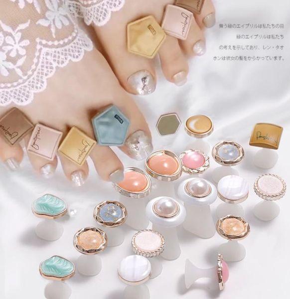 

8pcspack silicone toe separator daisy flower charming pearls design foot divider form salon manicure pedicure care nail art tools6280319
