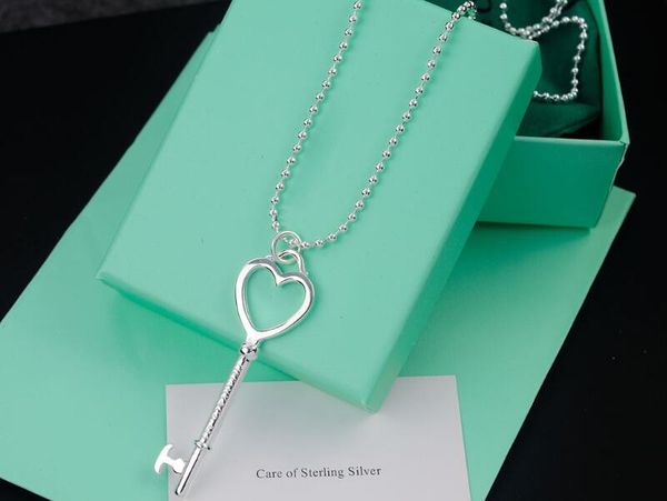 

3a necklaces mini key pendant in silver iconic collection for women with dust bag box fendave 1-20