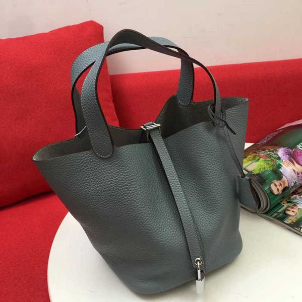 

a designer tote bag her mas handbag bagclassic better selling vegetable basket bags picotin lock female genuine leather brand fashion large