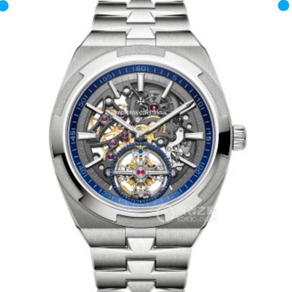 

moissanite luminous designer wrist watches v c seaovers diamond 42mm*13mm iced out bezel gift watch for man hollow new vachercon, Slivery;brown