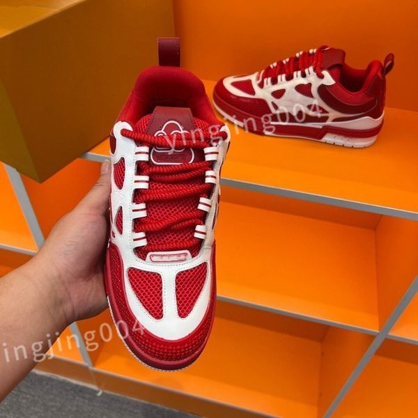 

2023 luxury men's trainers designer man's casual shoes quality men lace-up sneakers outdoor runing sport shoe fashion mens basketb, Black