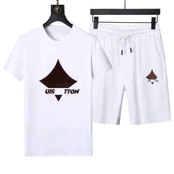

men's tracksuits quality fashion summer sportswear short-sleeved shirts jogging suits men's running men women short suit tees, Gray