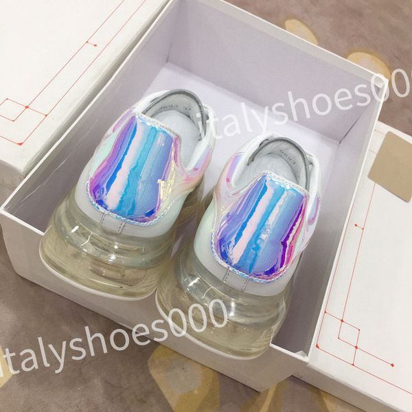 

new women sneakers travel shoes leather lace-up sneaker cowhide fashion lady flat designer trainers letters woman shoe platform men sneakers, Black