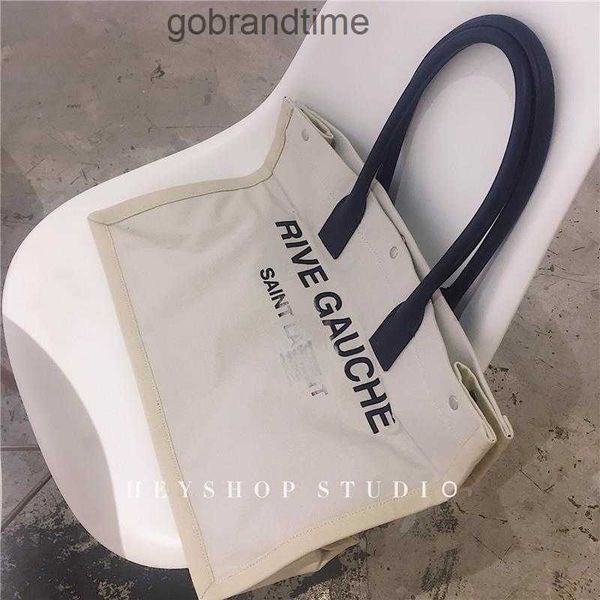 

canvas letter lady gauche women yslsbags designer bag new classic fashion ins shopping handbag tote same women's casual travel capacity