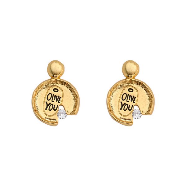 

coin zircon with and irregular personalized earrings, small 925 silver needle earrings women harry potter shopping