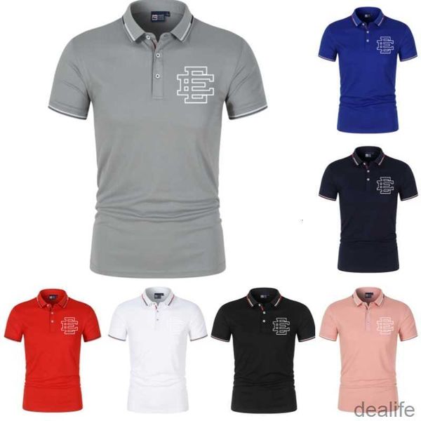 

ee fashion classic polo shirt mens t shirts eric emanuel brand short sleeve women's summer tshirts hip hop letter printed tees cotton, White;black