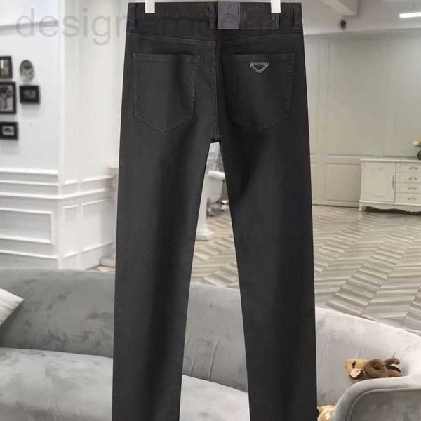 

men's jeans designer 2023 spring autumn stretch denim slim jean man classic trousers black fashion mens pants style b2c3, Blue