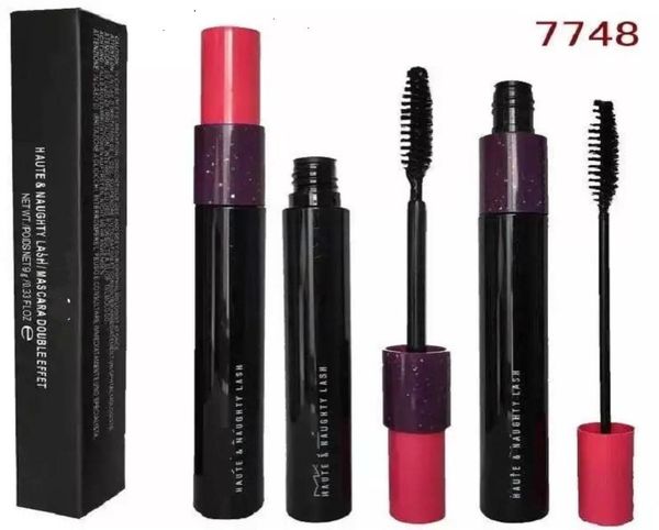 

haute naughty lash mascara double effect extension makeup waterproof black mascara 9g by epacked8765048