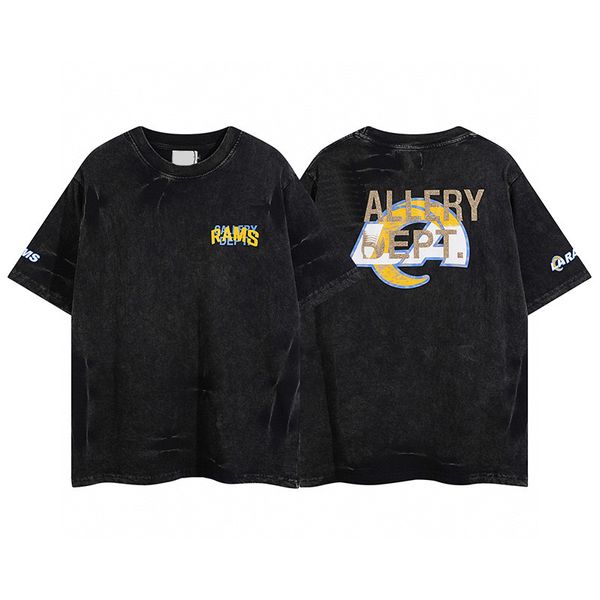 

men's plus tees & polos round neck embroidered and printed polar style summer wear with street pure cotton 2rwmf, Black;brown