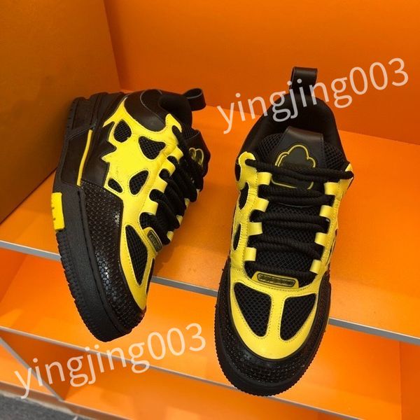 

2023 new r casual shoes sneakers leather embroidered black men chaussures white shoe walking sports platform trainers