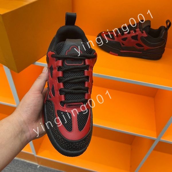 

2023 luxurys platform designer boots low casual shoes sneakers women mens fashion party flat leather vintage trainers, Black