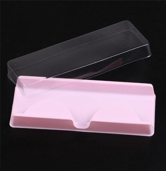 

packing box for eyelash blank eyelashes plastic packaging transparent lid pink tray wholes100setslot9501522