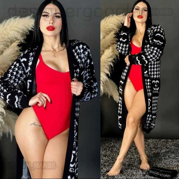 

women's knits & tees designer woman sweater designer luxury channel classic coat autumn and winter fashion letter printed loose knitwea, White