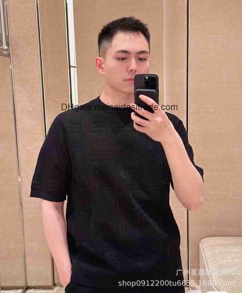 

aaaaa designer luxury t-shirt bur brand correct version summer bu home sporty style nylon mesh fabric t-shirt trendy high street versatile s, White;black