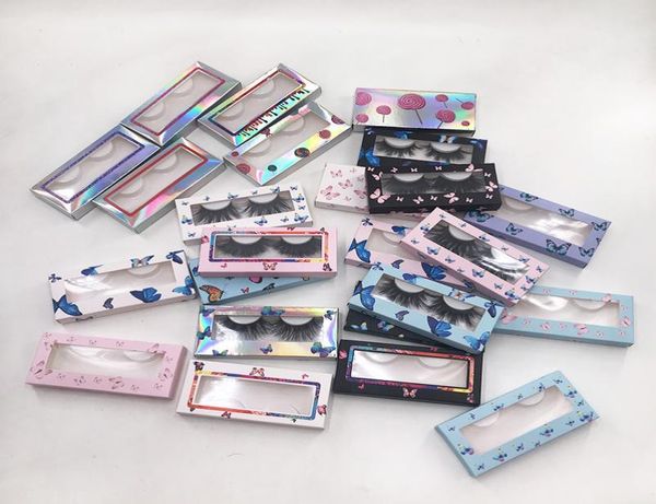 

whole r butterfly lash soft box for 25mm 27mm full strip lashes dramatic mink eyelash vendor3124781