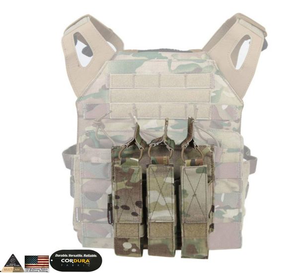 

bags modular triple pouches airsoft hunting mp7 magazine pouch wargame tactical accessories molle mag pouch multicam9177174