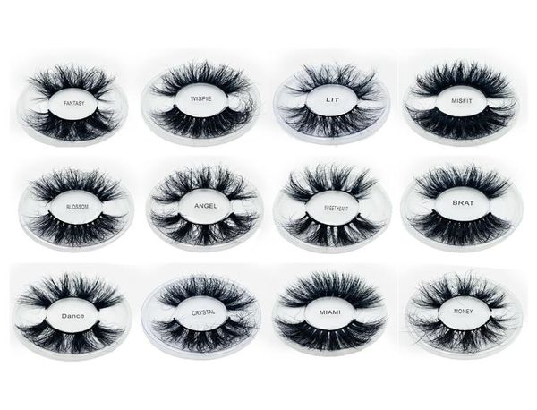 

8d 25 mm fluffy mink lashes wispies fake eyelashes extension cruelty handmade lash wispy faux cils thick makeup tools eyes9088677