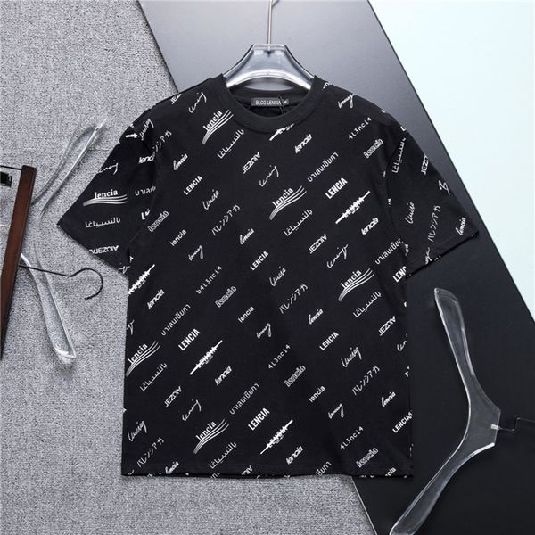 

blcg lencia 2023 summer new 100% cotton fabric t-shirt men print color mens designer t shirt paris fashion tshirts 22439, White;black