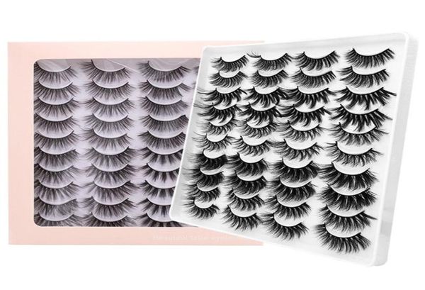 

false eyelashes skonhed 20 pairs fake lashes multilayer bushy dramatic natural fluffy 3d faux mink eye extension9832051