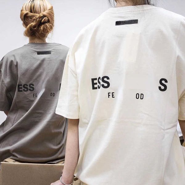 

t shirt men women sweatshirt esss designer tshirt round neck t-shirt 100% cotton loose tees letter printing luxury polok8sy, White;black