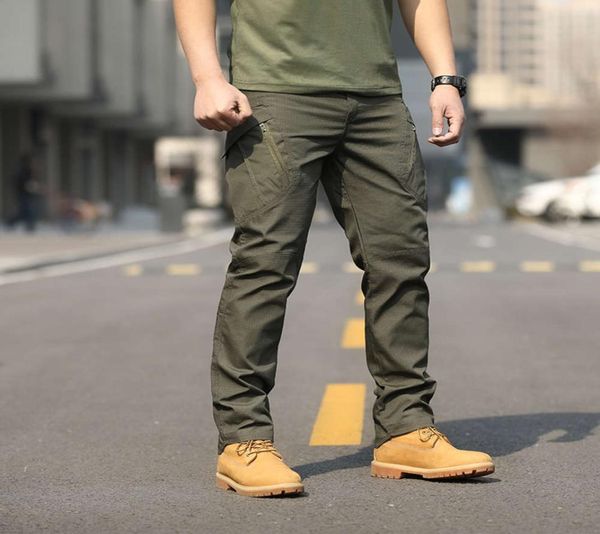 

consul x9 tactical pants slim fit elastic waterproof special soldiers training spring and autumn outdoor overalls loose2221985, Black;green