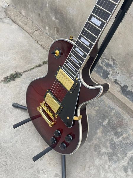 

lp guitar cool red deep red charming mirror electric guitar fast ship