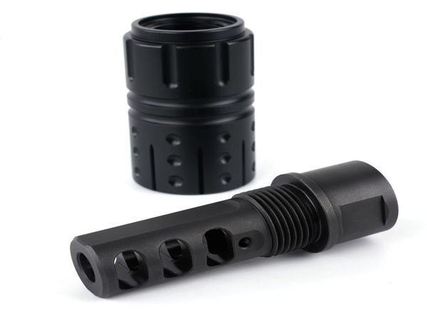 

steel 308 muzzle brake 762 m18x1rh with 1316x16 sleeve 7075 aluminium7728325