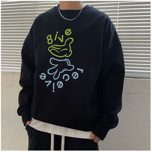 

men's sweatshirts women sweater 2023ss xxl xl  m s black fashion apparel