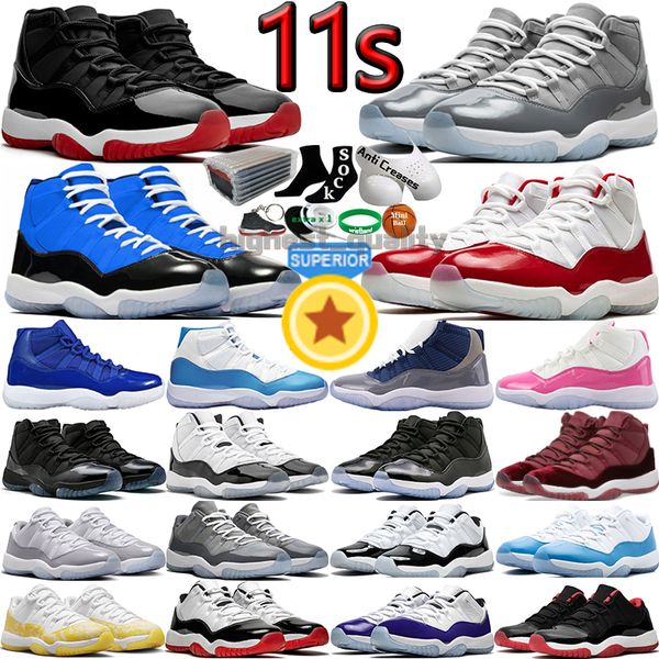 

11 basketball shoes for men 11s cherry cool grey cement concord bred unc gamma blue legend midnight navy heiress 72-10 platinum tint mens wo