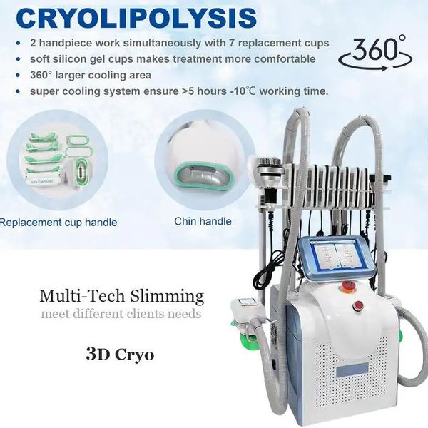 

cryolipolysis fat ing machine body slimming cavitation rf equipment weight reduction lipo laser 2 cryo heads can work at the same time