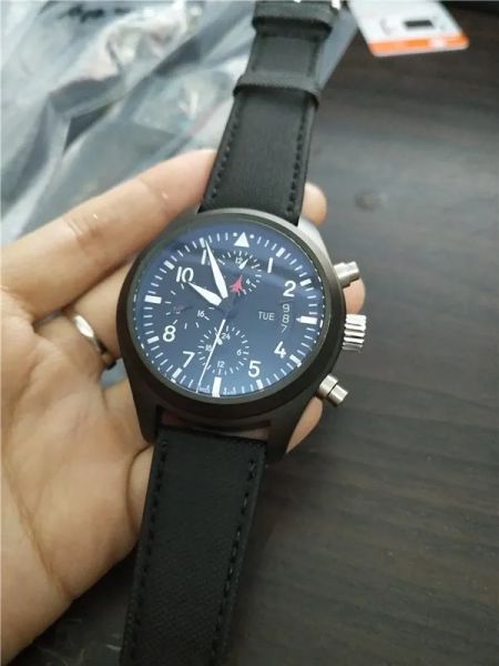 

2023 new fashion mechanical men's stainless steel automatic movement watch mens self-wind watches wristwatches black fabric i16, Slivery;golden