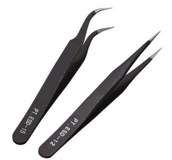 

antiacid steel curved straight tweezers makeup eyelash false eyelashes extension eye lashes styling8720709