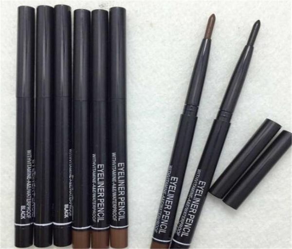 

rotatable eye liner kajal makeup automatic eyebrow pencil waterproof eyeliner black brown 2 colors5892222