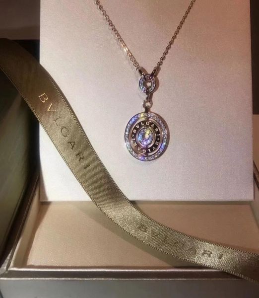 

2019 new rotating fashion jewelry necklaces silver plated small clavicle chain3622302