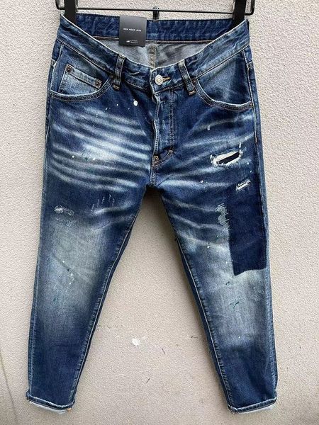 

men's jeans slim skinny pencil pants slimming man emaciated casual trousers men european zipper pocket classic pant grey jean bootcut h, Blue