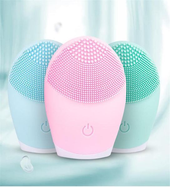 

electric face cleansing brush waterproof deep pore facial clean brush silicone face cleanser massage skin care xbjk20062669258
