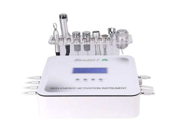 

7 in 1 diamond microdermabrasion mesotherapy beauty machine electroporation micro current face lifting ce certificate approved5990531, Black;white