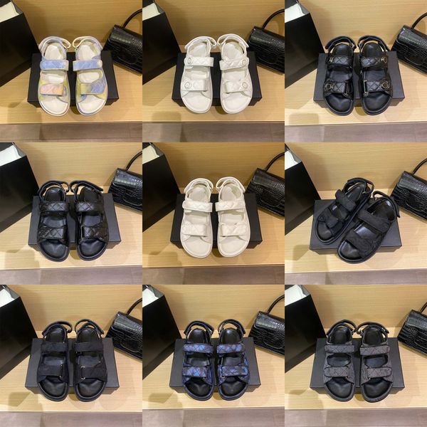 

designer slippers hook loop sandals womens slide upper foot very thin fashion leisure classic comfortable designers flip flop fashion slippe, Black