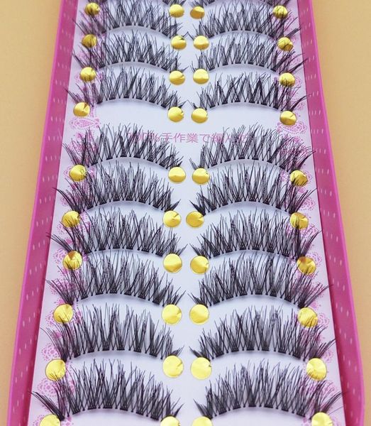 

xh8 makeup false eyelashes eyelash 1 box 10 pairs of false eyelashes naturally thick stage cross false eyelashes smoky makeup6511653