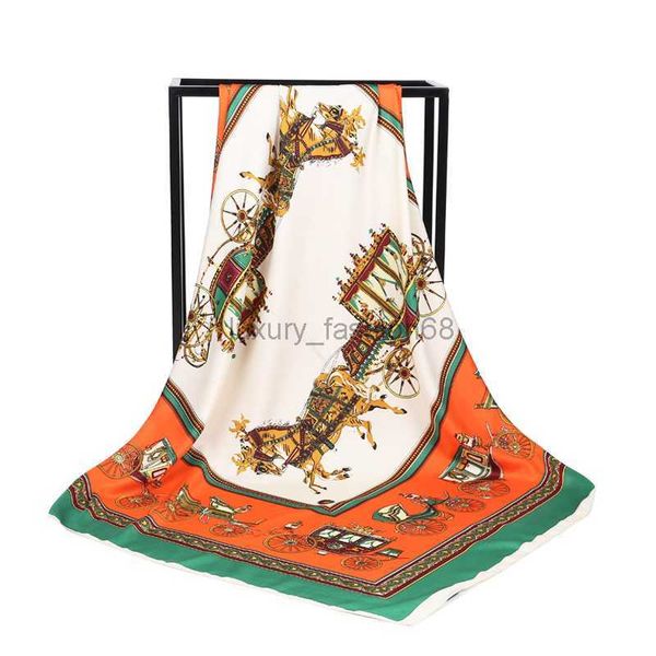 

luxury-100% silk scarf brand famous designer horse e print pattern square scarf womens scarves for gift size 90x90cm r444, Blue;gray