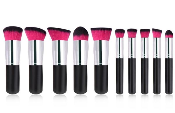 

2020 popular mini wooden makeup brush kit 10pcs cosmetics kit for beauty tools foundation blending blush brush set variou4614896
