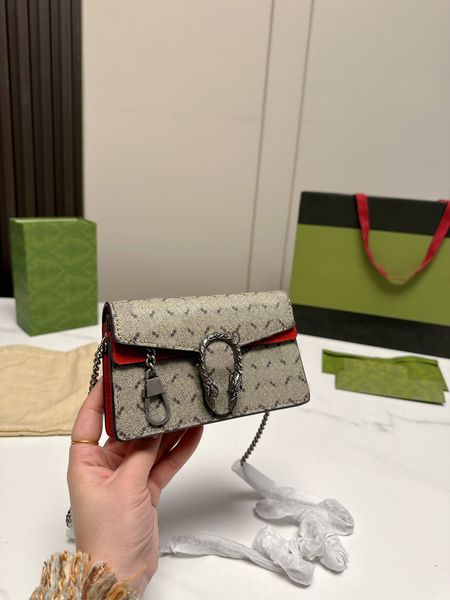 

classic bag leather shoulder bag brand luxury bag chain 5a quality wallet clamshell design fashion plaid flower brand wallet