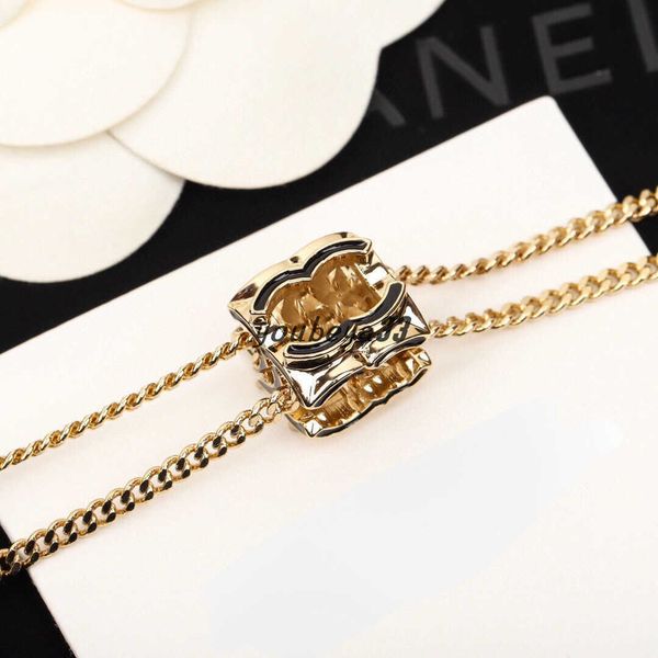 

designer necklaces cuban choker necklace collares punk vintage chunky thick link chain for women new year jewelry accessories double letter, Silver