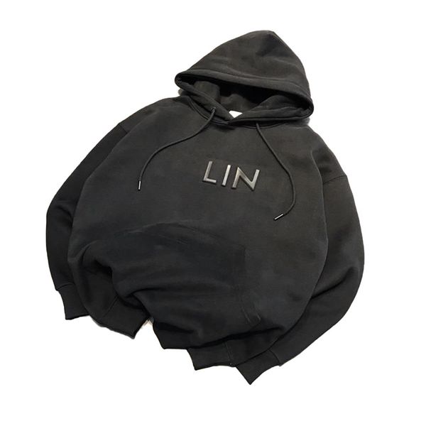 

men hoodies ce sweatshirts pullover designer long sleeve celins letter fashion hooded fleece sweater hoody couple winter autumn, Black