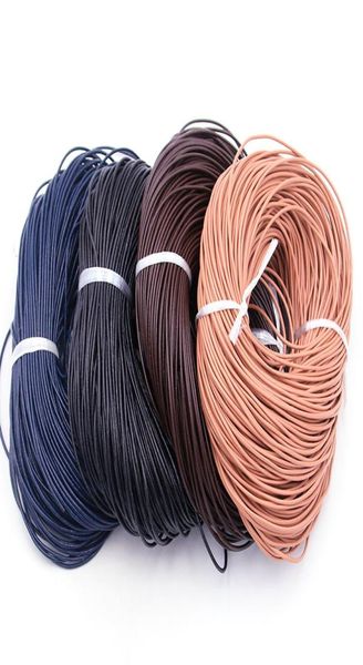 

5 metersbatch 13mm 2021 new color 4 genuine round cow hide thong yarn diy bracelet discovered rope to make jewelry7706114, Silver