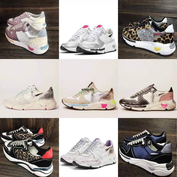 

release women running sole shoes new goldens gooseitys breathable mesh inserts sporty italy and chic sneaker spring leather dad sneaker, Black