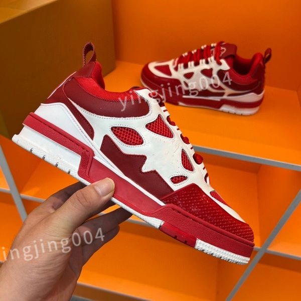 

new luxury men's trainers designer man's casual shoes quality men lace-up sneakers outdoor runing sport shoe fashion mens basketba, Black