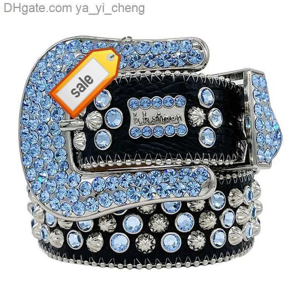 

2023 designer belt bb simon belts for men women fashion shiny diamond belt yayicheng5, Silver