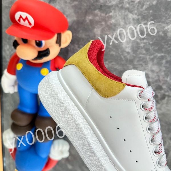 

2023 luxurys designers sneaker casual shoe sole white black leather womens mens high-quality flat lace up trainers sneakers size 35-46