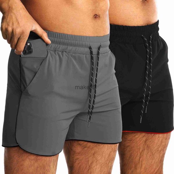 

men's plus size shorts gym men's sports shorts running summer fitness zipper slim training shorts workout jogging dry fit bodybuil